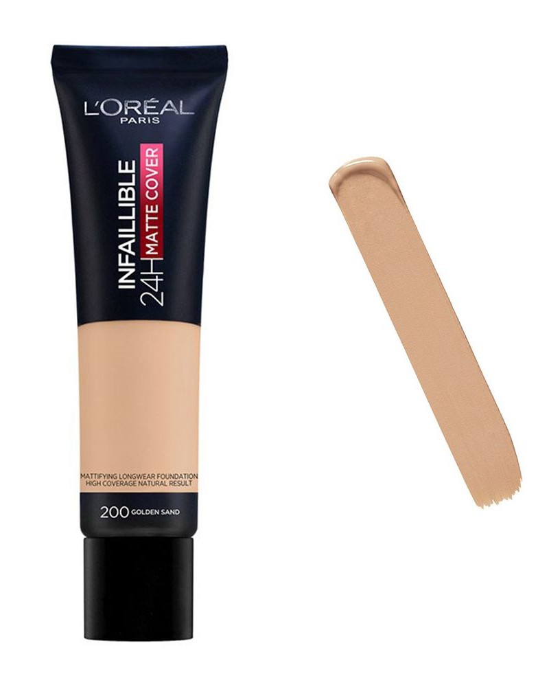 L'Oreal Infallible 24h Matte Cover 30ml #200 Golden Sand