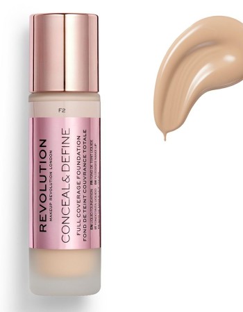 Makeup Revolution Conceal & Define Full Coverage Foundation 23ml #F2 