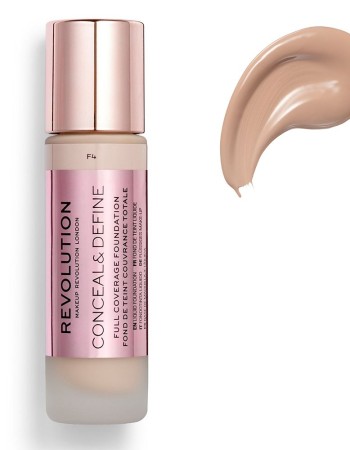 Makeup Revolution Conceal & Define Full Coverage Foundation 23ml #F4