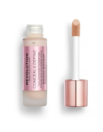 Makeup Revolution Conceal & Define Full Coverage Foundation 23ml #F4