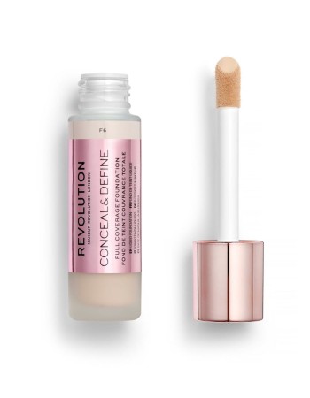 Makeup Revolution Conceal & Define Full Coverage Foundation 23ml #F6