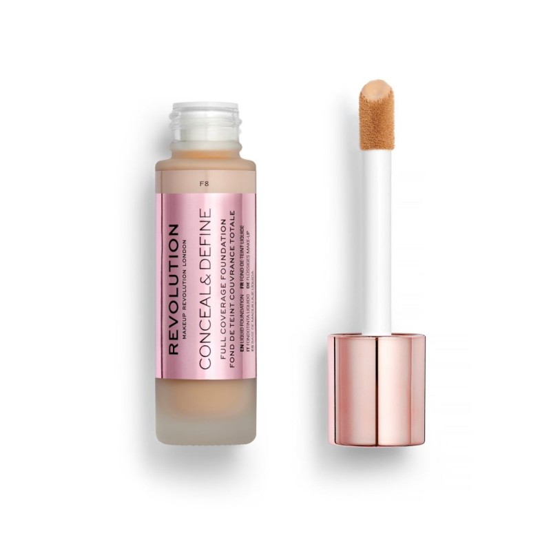 Makeup Revolution Conceal & Define Full Coverage Foundation 23ml #F8