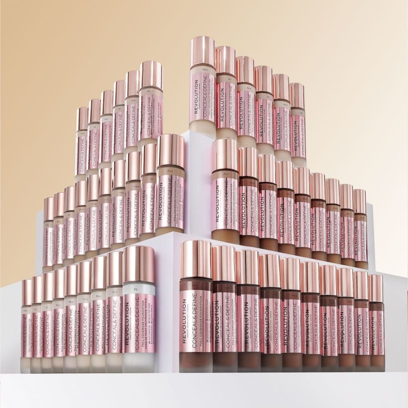 Makeup Revolution Conceal & Define Full Coverage Foundation 23ml #F3