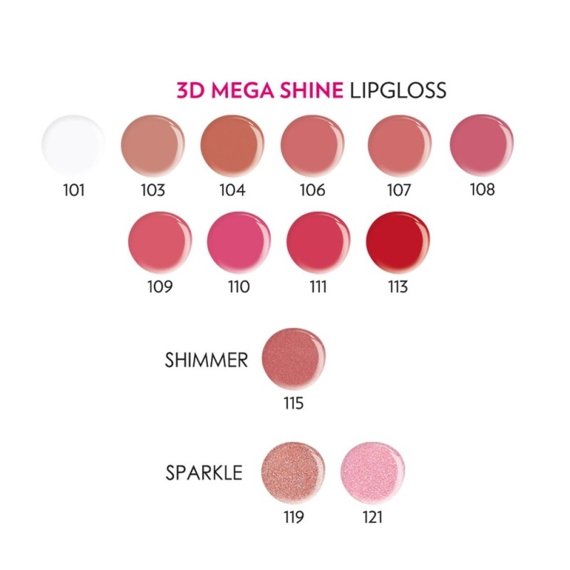 Golden Rose 3D Mega Shine Lipgloss 5.2ml – #103