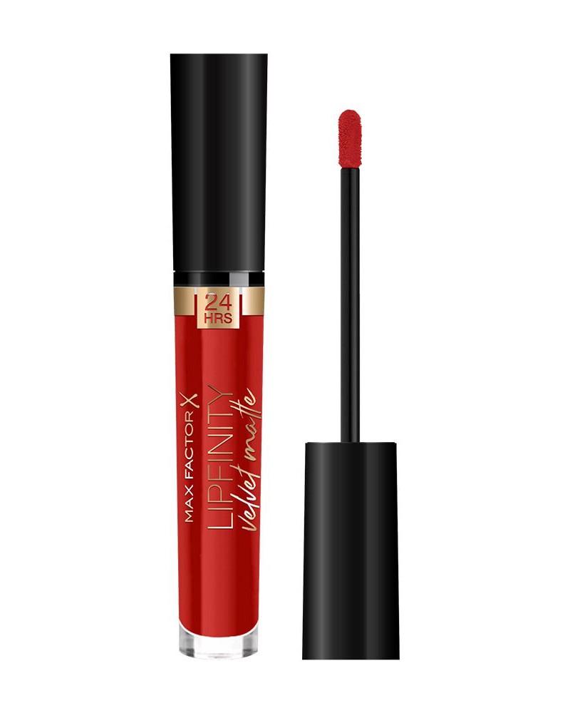 Max Factor Lipfinity Velvet Matte Liquid Lipstick 3.5ml #025 Red Luxury