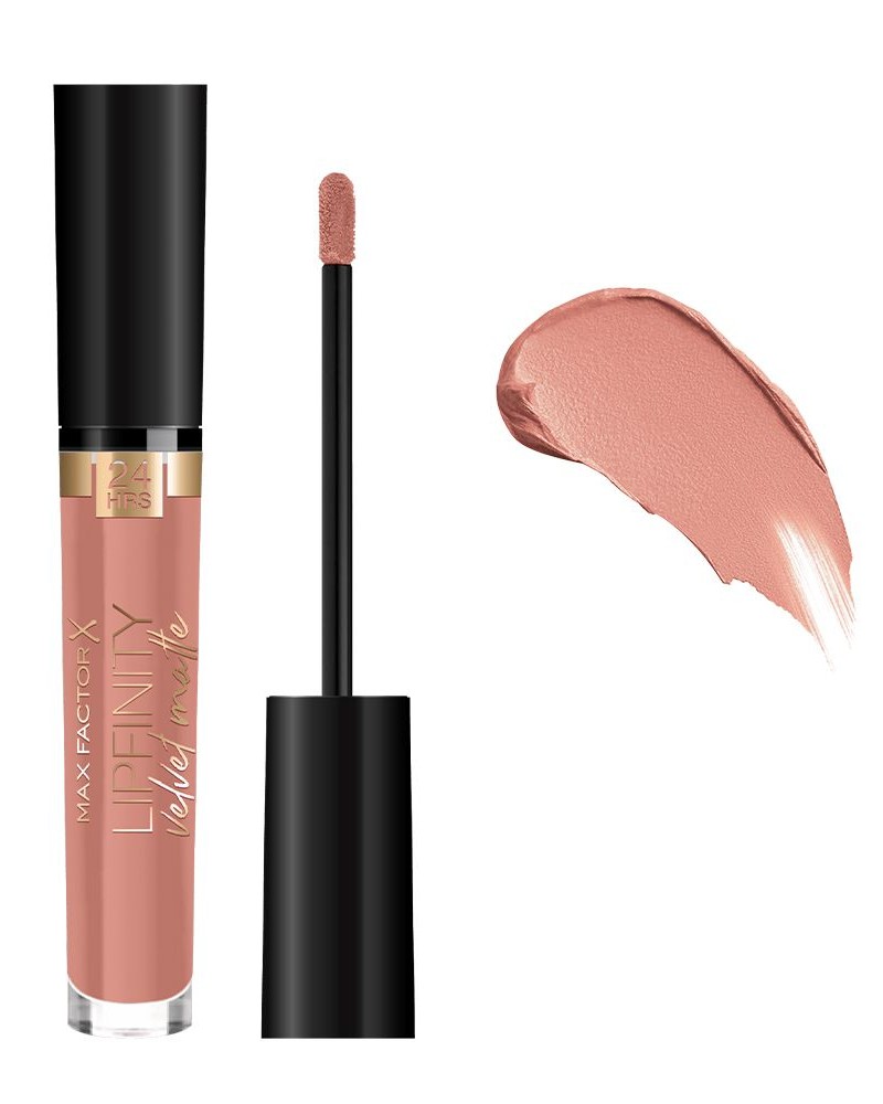 Max Factor Lipfinity Velvet Matte Liquid Lipstick 3.5ml #040 Luxe Nude