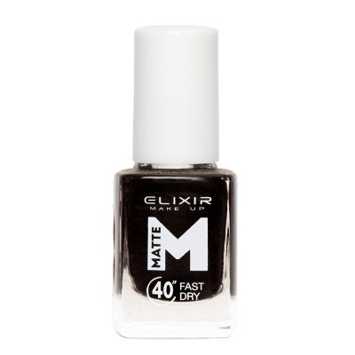 Elixir Βερνίκι Matte 40″ & Up to 8 Days 13ml – #M02 (Black)