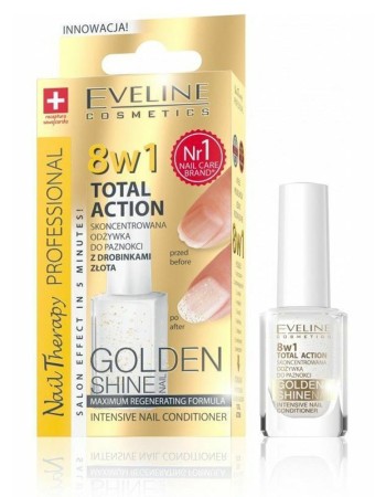 Eveline Nail Therapy - 8in1 Total Action Golden Shine 12ml Eveline Nail Therapy - 8in1 Total Action Golden Shine 12ml