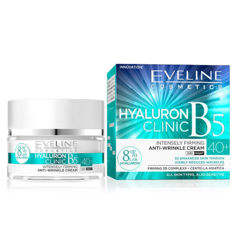 EVELINE Hyaluron Clinic B5 Intensely Firming Anti Wrinkle Cream 40+ (50ml)
