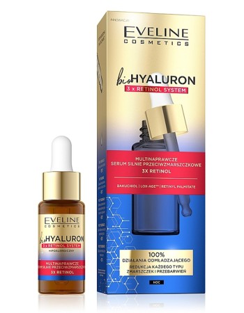 Eveline BioHyaluron 3 x Retinol System Multi-repair intensely anti-wrinkle serum (18ml) Eveline BioHyaluron 3 x Retinol System Multi-repair intensely anti-wrinkle serum (18ml)