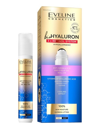 Eveline BioHyaluron 3 x Retinol System Roll-on (15ml) Eveline BioHyaluron 3 x Retinol System Roll-on (15ml)