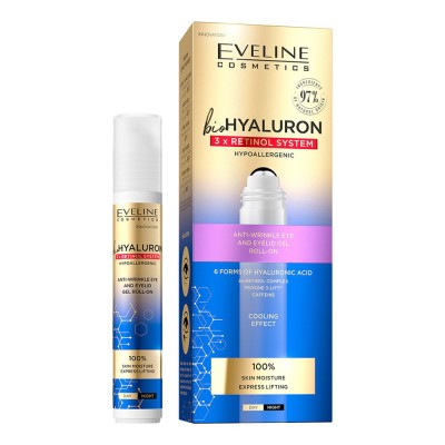 Eveline BioHyaluron 3 x Retinol System Roll-on (15ml) Eveline BioHyaluron 3 x Retinol System Roll-on (15ml)