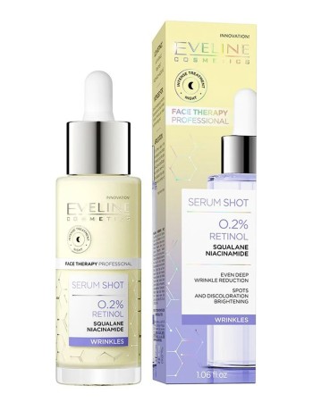 Eveline Serum Shot 0.2% Retinol | Αντιγηραντικό Serum Προσώπου με Ρετινόλη 30ml