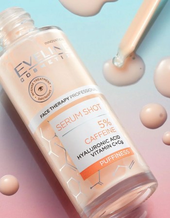 Eveline Serum Shot Caffeine 5% Eye Contour Treatment | Ορός Για Το Περίγραμμα Των Ματιών για Μαύρους Κύκλους & Σακούλες 30ml