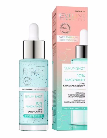 Eveline Serum Shot 10% Niacinamide | Ορός Ενυδάτωσης Για Το Πρόσωπο 30ml