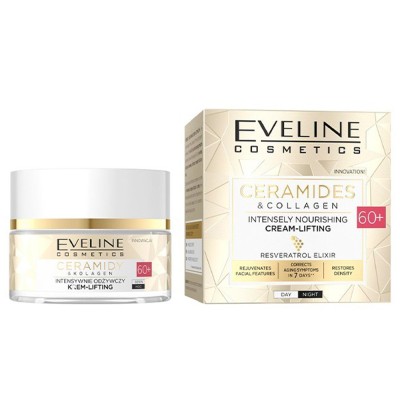 Eveline Ceramides & Collagen Intensively Nourishing Lifting Cream Day & Night 60+ (50ml) Eveline Ceramides & Collagen Intensively Nourishing Lifting Cream Day & Night 60+ (50ml)