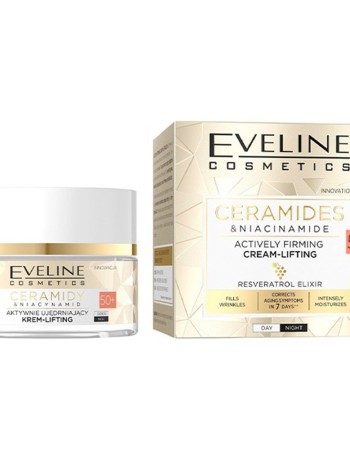 Eveline Ceramides & Niacinamide Actively Firming Lifting Cream Day & Night 50+ (50ml)