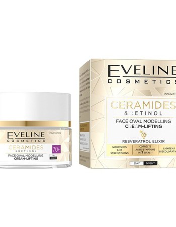 Eveline Ceramides & Retinol Face Oval Modeling Lifting Cream Day & Night 70+ (50ml)