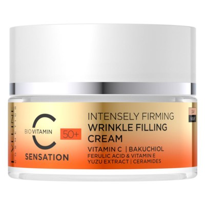 Eveline Bio Vitamin C Intensely Firming Wrinkle Filling Cream 50+ (50ml) Eveline Bio Vitamin C Intensely Firming Wrinkle Filling Cream 50+ (50ml)