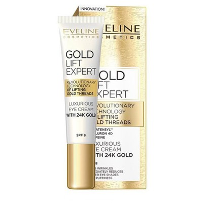 Eveline Gold Lift Expert Luxurius Eye Cream SPF8 (15ml) Eveline Gold Lift Expert Luxurius Eye Cream SPF8 (15ml)