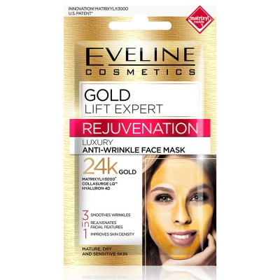 Eveline 24K Gold Lift Expert Rejuvenation Skin Face Mask (7ml) Eveline 24K Gold Lift Expert Rejuvenation Skin Face Mask (7ml)